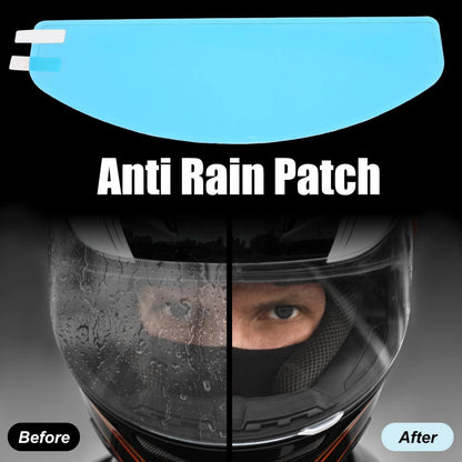 Anti Rain Film 9.65x3.46in Lens Shield Sticker for Motorcycle Helmet