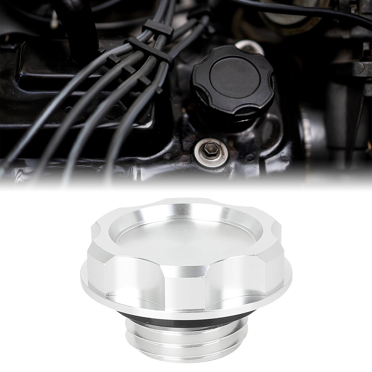 Aluminum Oil Filler Cap Cover for Honda Civic EK EG (1996-2000)
