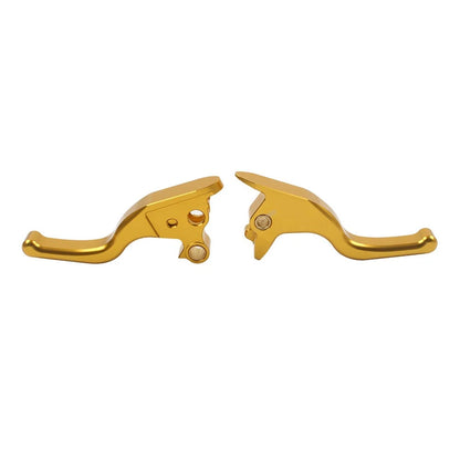 Gold Brake Clutch Levers 5.9" for Harley Street Bob FXBB Softail 114 (15-22)