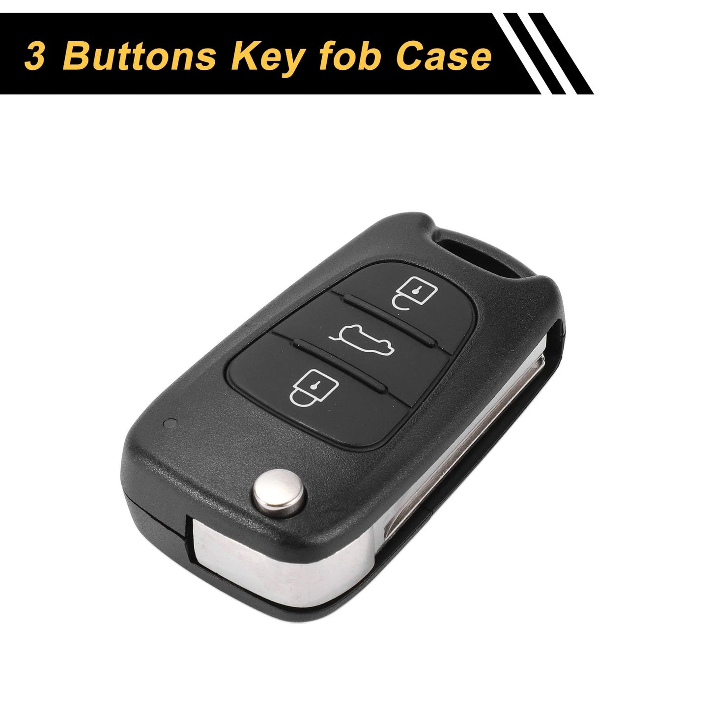3 Button Key Fob Shell Case for Kia Rio (2012)