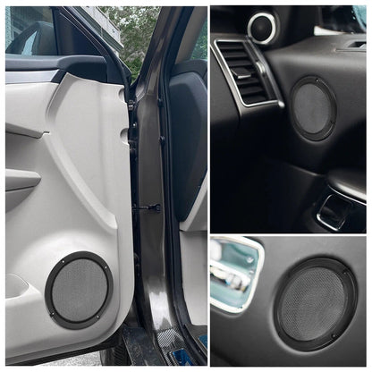4 x 6.5 Inch Car Door Speaker Grills Covers Mesh Guard Black