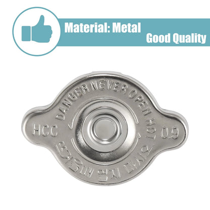 Radiator Coolant Recovery Cap for Ford (24864003) - Silver Tone