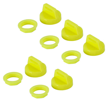 5 x Yellow Key Covers for Polaris Scrambler, Sportsman, Ranger, RZR (2007-2023)