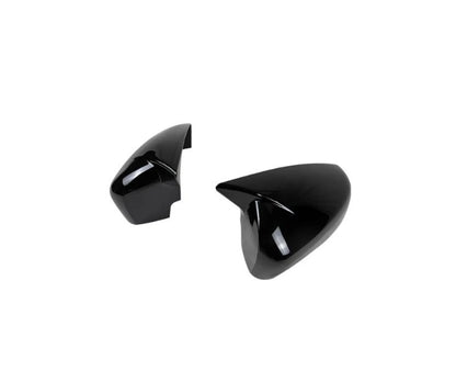 Glossy Black Ox Horn Rearview Mirror Lid Cover Trim for Subaru Crosstrek (2024)