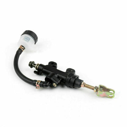 Rear Master Cylinder for Motorcycle - Hydraulic Brake Pump Fluid Reservoir (N/A)
