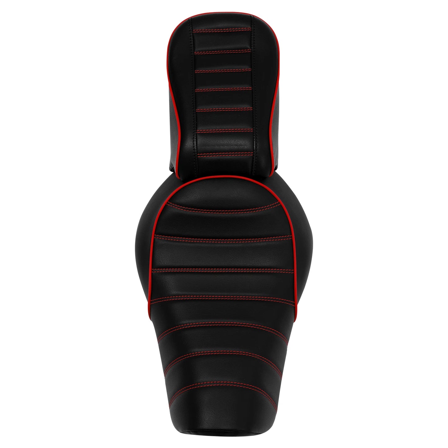 Driver & Passenger Seats for Harley Iron 883 XL883N (2016-2022) Black Red