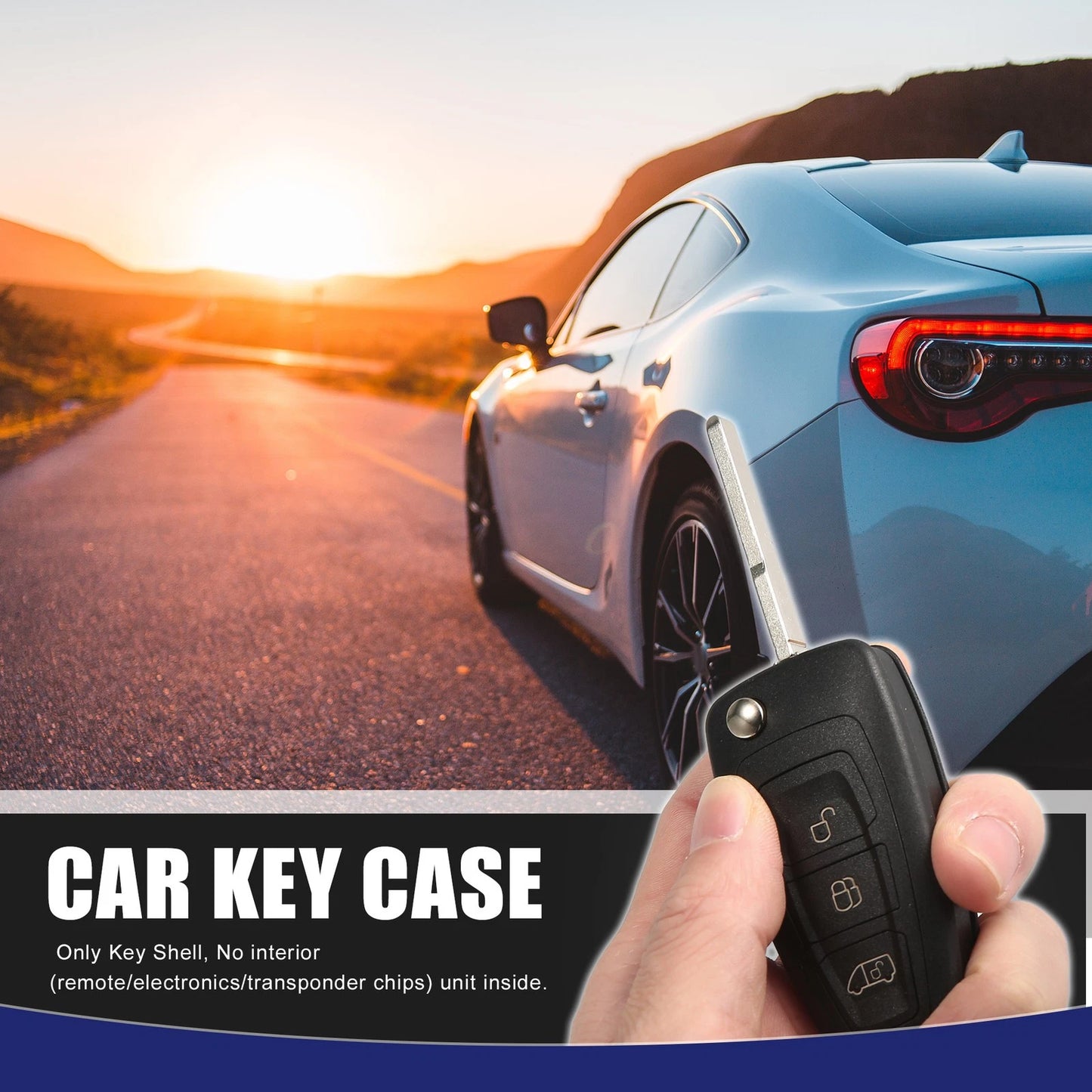 Car Fob Key Case Shell for Ford Transit Transit Custom (2014-2023)
