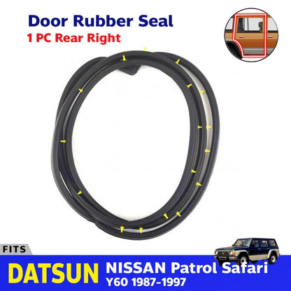Door Rubber Weatherstrip Rear RH Fits Nissan Patrol Safari Y60 GQ 1987-97 D06