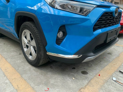 Steel Front Corner Side Protector Cover Trim Strip for Toyota RAV4 (2019-2023)