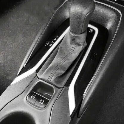 Silver Gear Shift Panel Cover Trim for Toyota Corolla (2019-2023)