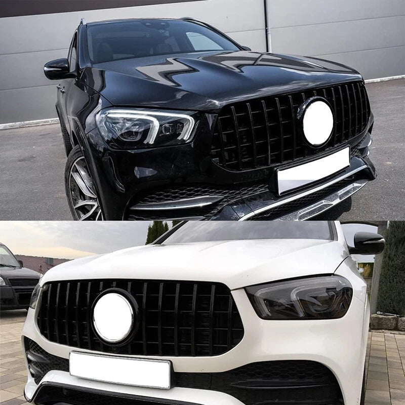 Black GT Front Grille for 2019-2023 Mercedes Benz W167 GLE 300 350 400 450 580