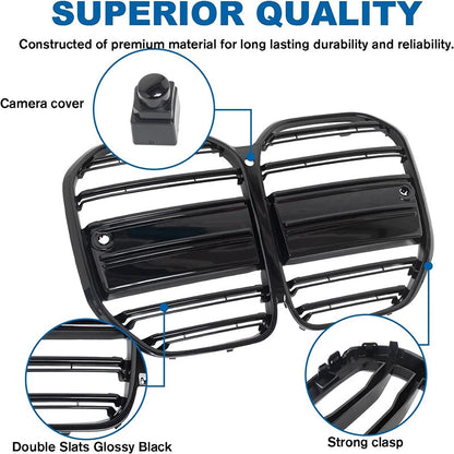 Gloss Black Front Grille for 2021-2024 BMW 4 Series G22 G23 430i M440i
