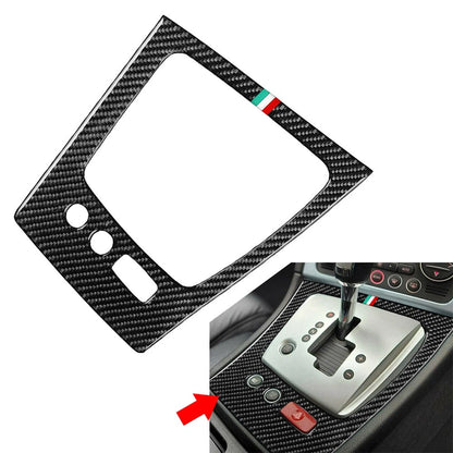 Carbon Black Gear Shift Panel Frame Cover Trim for Alfa Romeo 159 (2006-2011)