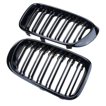 Gloss Black Front Kidney Grille for BMW X3 F25, X4 F26 (2014-2017)