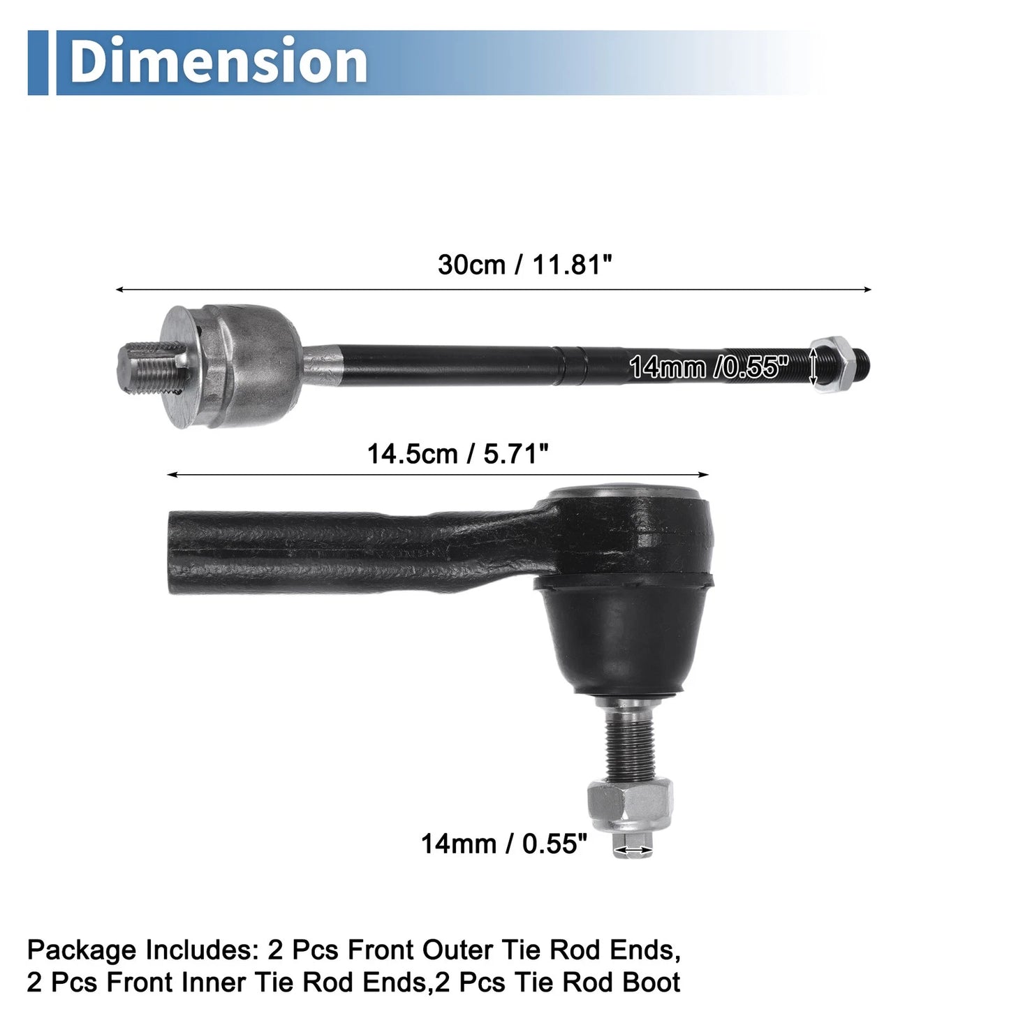 Front Outer Tie Rod Ends for Ford Explorer (2006-2010)