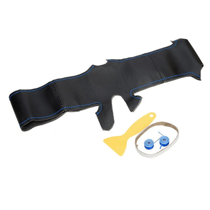 Black Leather Steering Wheel Cover for Honda Civic 2006-2011