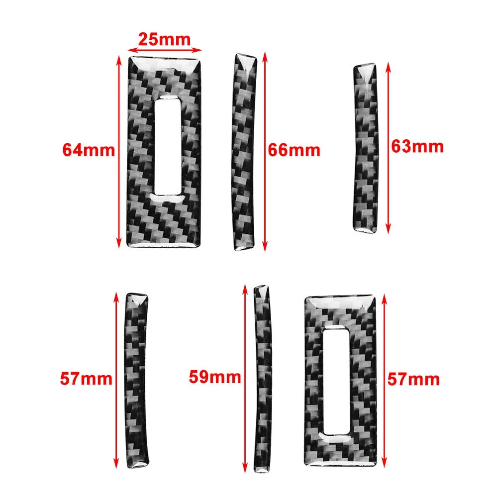 Carbon Look Side Air Vent Outlet Cover Trim for Lexus RC300 RC350 RC200T (15-24)