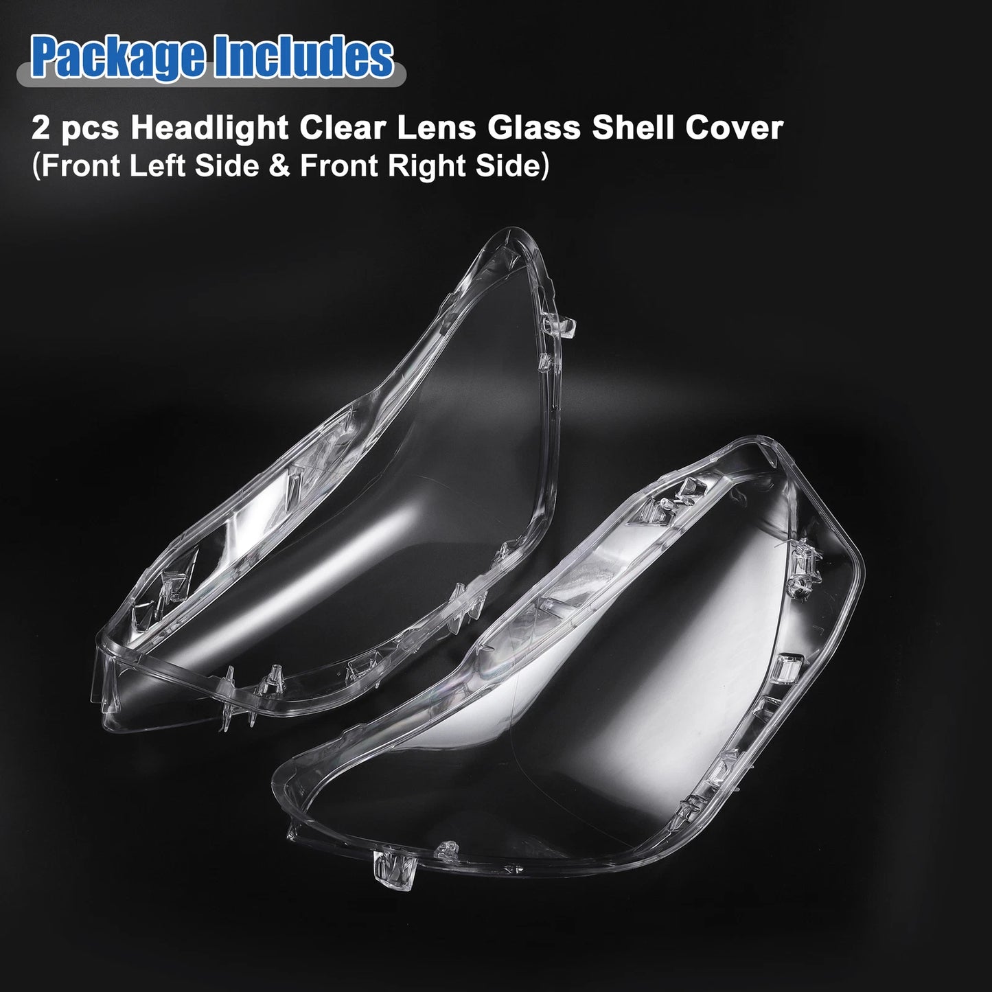 Clear Lens Shell Covers for BMW F20 (2012-2014) - 1 Pair Headlight Replacement