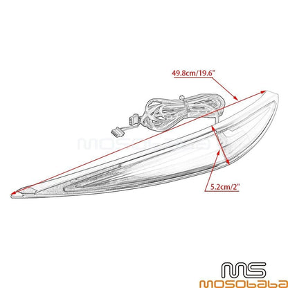 Chrome LED Turn Signal Brake Light for Honda Goldwing 1800 GL1800 (2018-2023)
