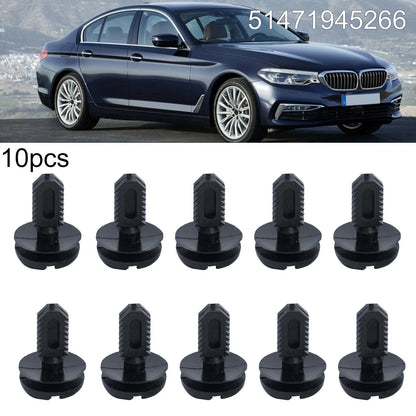 Black Plastic Clips Rivet 10 Pieces for BMW 3 Series