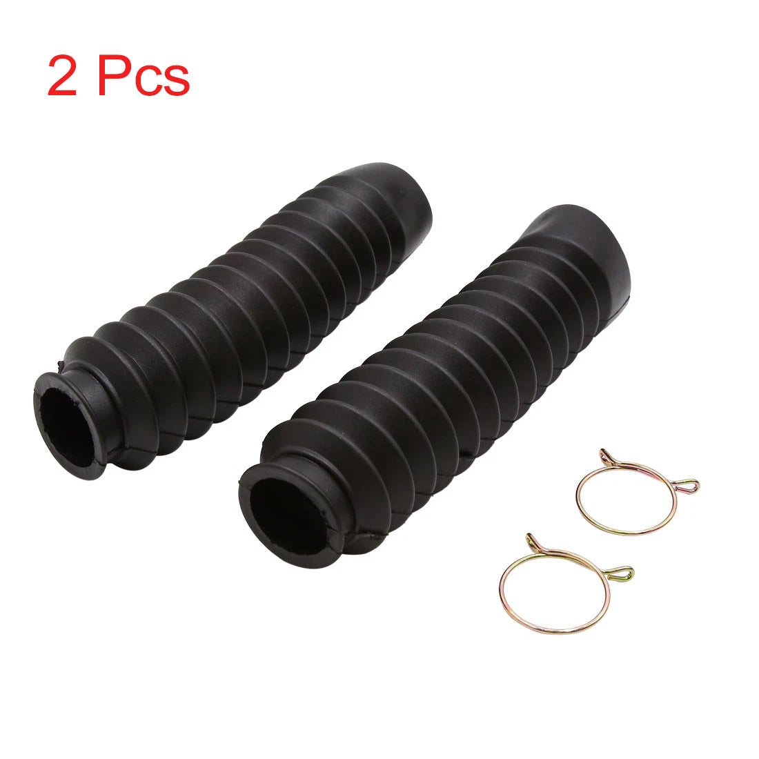 2 x Black Motorcycle Front Fork Dust Covers for Honda Wuyang