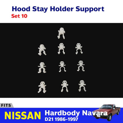 10x Hood Stay Holder Support Fits Nissan Hardbody Navara D21 Pickup UTE 1986-97