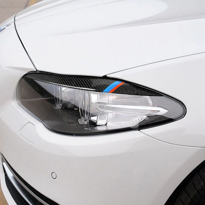 Carbon Fiber Headlight Eyelid Covers for BMW 5 Series F10 (2010-2013)