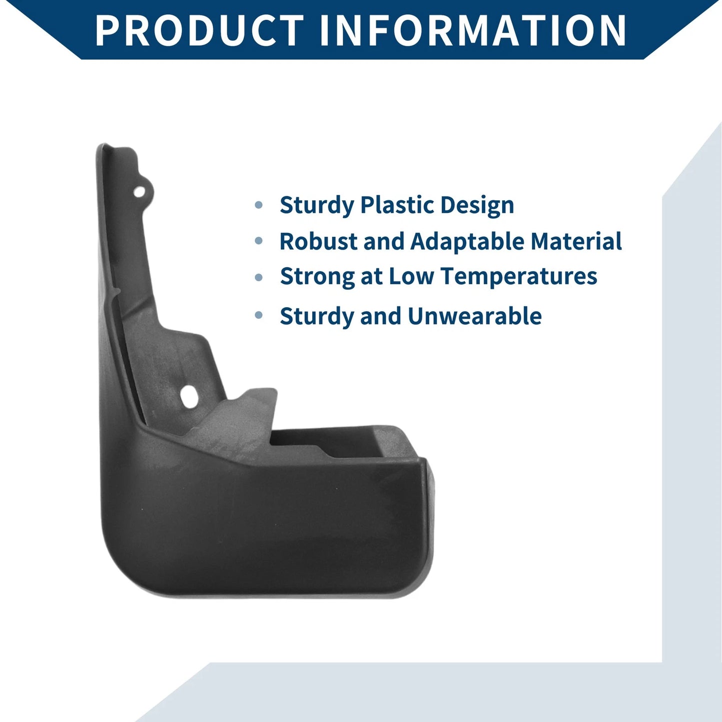 Mud Flaps Splash Guards 1 Set for Peugeot 408 (2015-2019)
