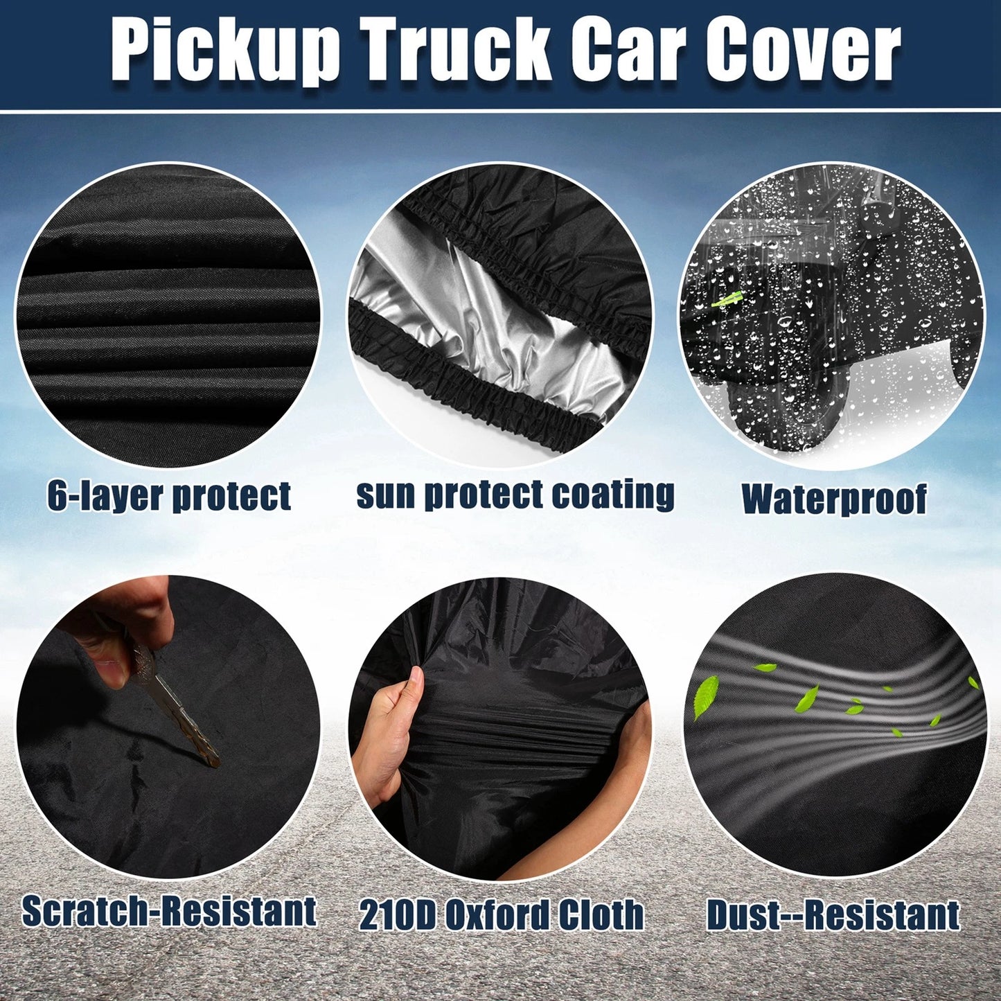 Waterproof Car Cover for Ford Bronco 4 Door 2021-2023 Full Cover with Zipper
