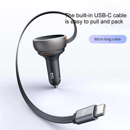 Car Charger Set with Dual Cables for Efficient Power Delivery