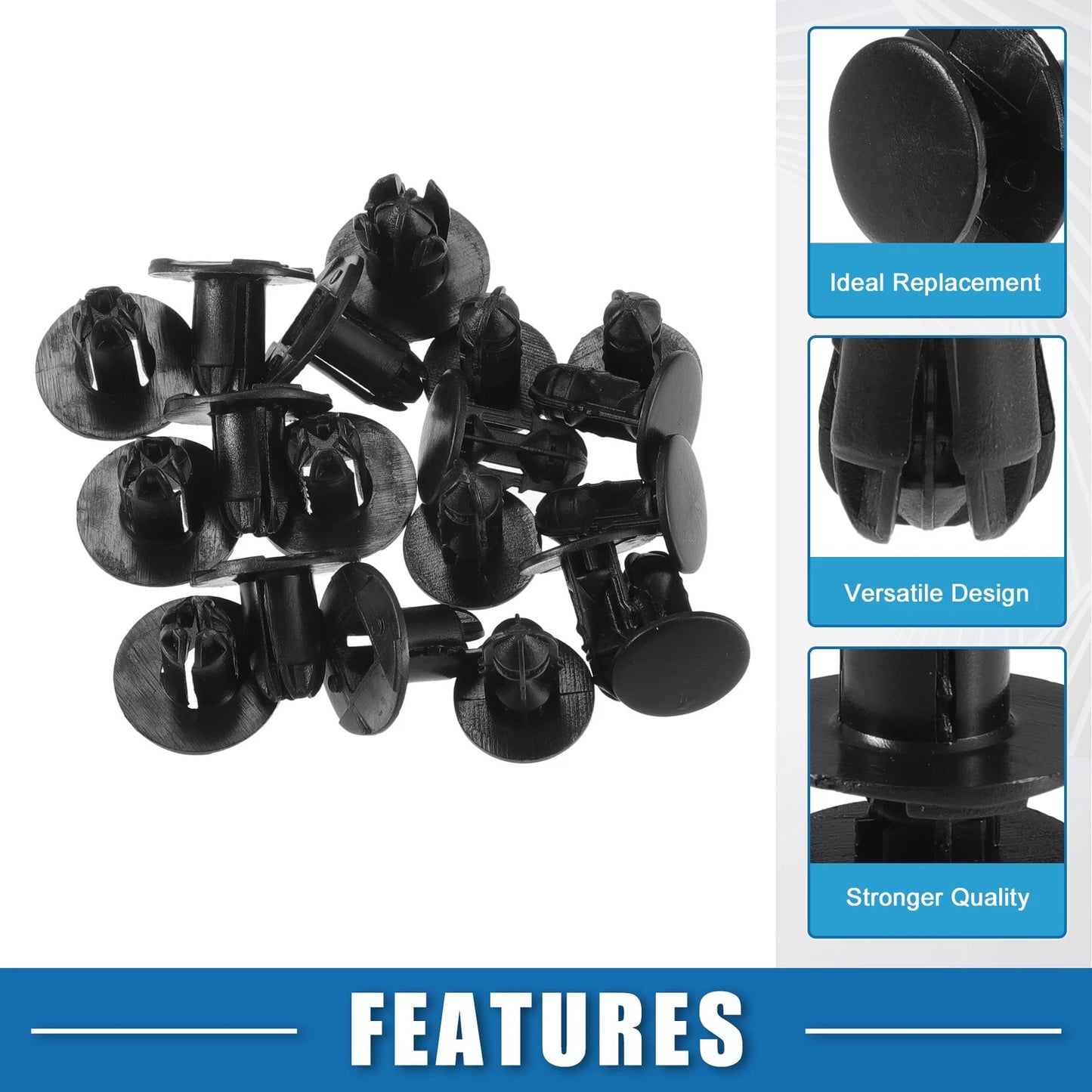 10 Pcs Push-Type Retainer Clips for Hyundai Accent (2000-2005)