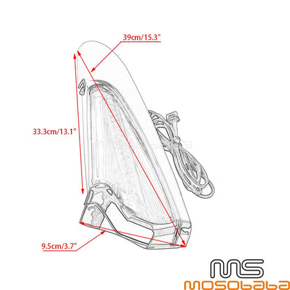 Rear Saddlebag Accent LED Lights for Honda Gold Wing GL1800 Tour (2018-2021)