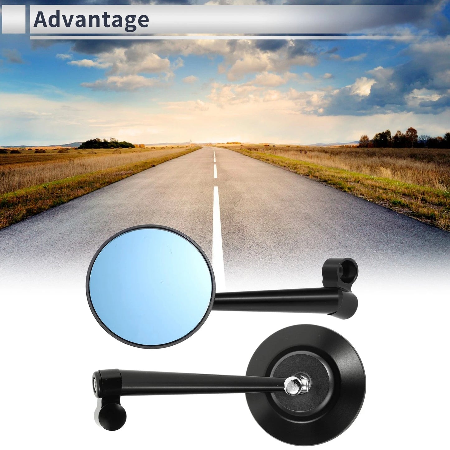 M8/M10 / 1 Set / Handlebar Rear View Mirrors for Motorcycle