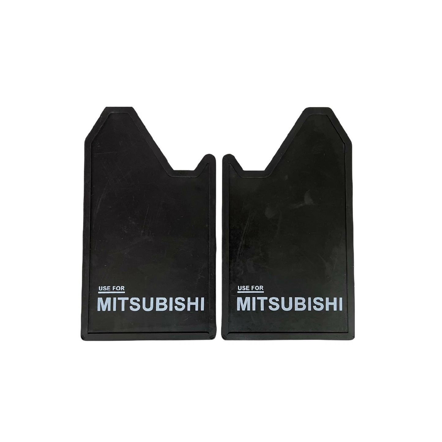 Mitsubishi 4WD 4X4 Off-Road Mud Flaps Splash Guards  Black Rubber