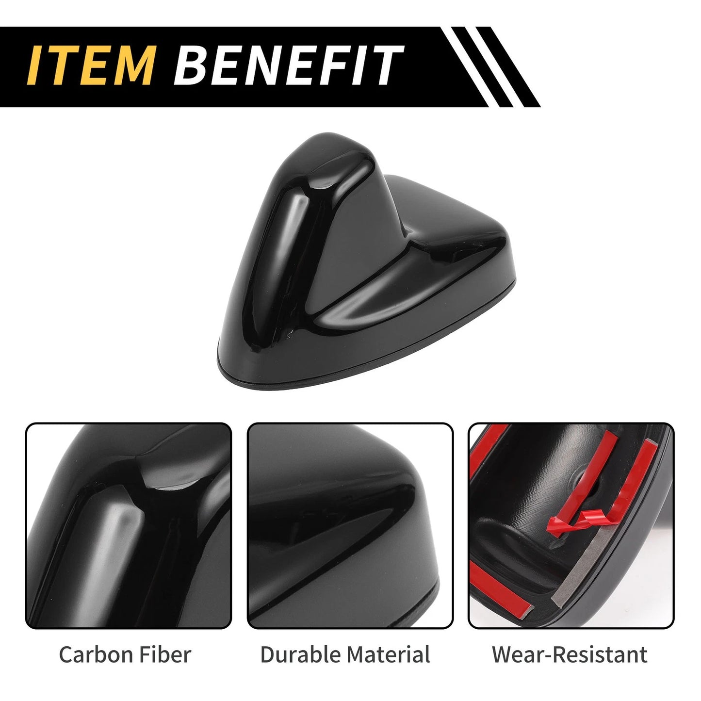 Shark Fin Roof Antenna Cover for Toyota Tundra (2014-2021) Black