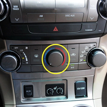 Air Conditioning Control Knob Cover for Toyota Highlander (2009-2013)