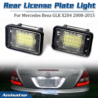 2 x LED License Plate Lights for Mercedes Benz GLK X204 GLK350 (2008-2015)