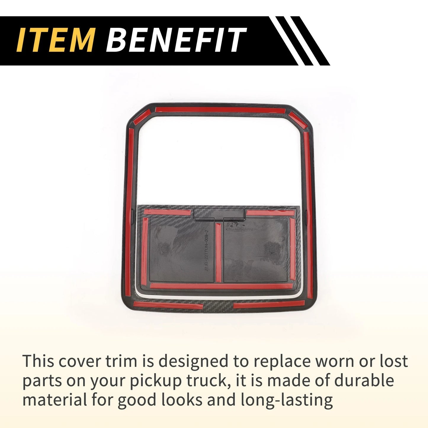 Carbon Fiber Roof Reading Light Cover Trim for Toyota Tundra (2022-2024)