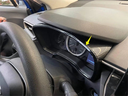 Carbon Fiber Dashboard Panel Frame Cover Trim for Toyota Corolla Cross (2020-2023)