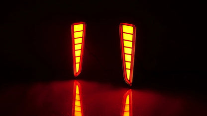 Red Lens Rear Bumper Reflector Brake Signal Light for Lexus RX (2016–2018)