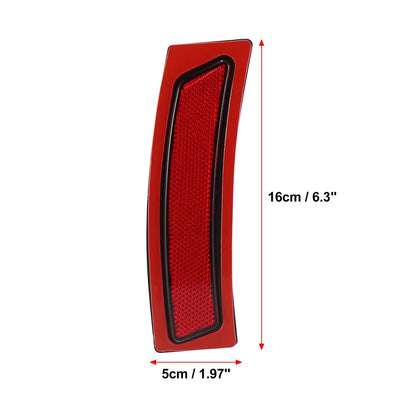 Bumper Reflector 2 x for BMW F30 F31 LCI 340i Red (2012-2019)