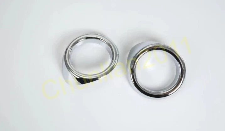 Front Fog Light Cover Round Trim for Subaru XV 2018-2020 2 x ABS Chrome