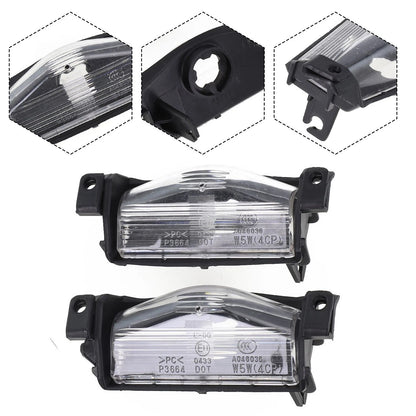 2 x License Plate Light Bumper Lamp Cover for Mazda 3 (2009–2013)