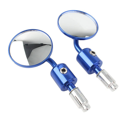 CNC 7/8" Round Bar End Mirrors for Universal Motorcycle Models
