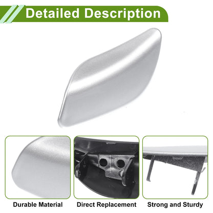 Left Washer Nozzle Cover Cap for Porsche Cayenne - Silver