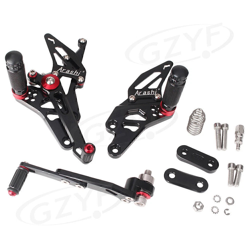 Adjustable Rearset Footrest Pegs for Suzuki GSXR1000 (2009-2016)
