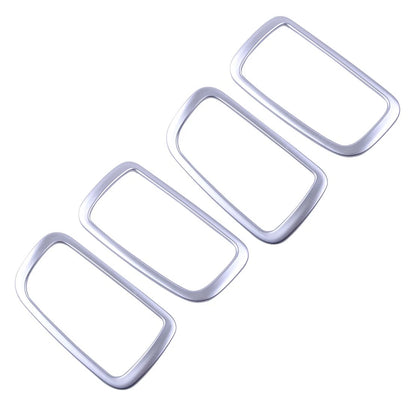 4 x Chrome Interior Door Handle Dish Frame Trims for Mitsubishi Outlander (2013-2018)