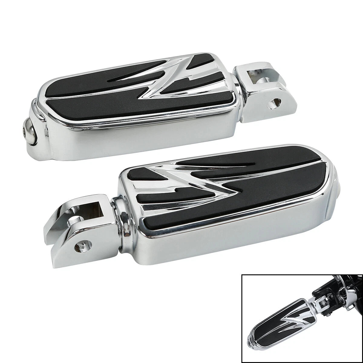 Driver Rider Footpegs Pegs for Harley Softail Street Bob Sport Glide (2018-2025)