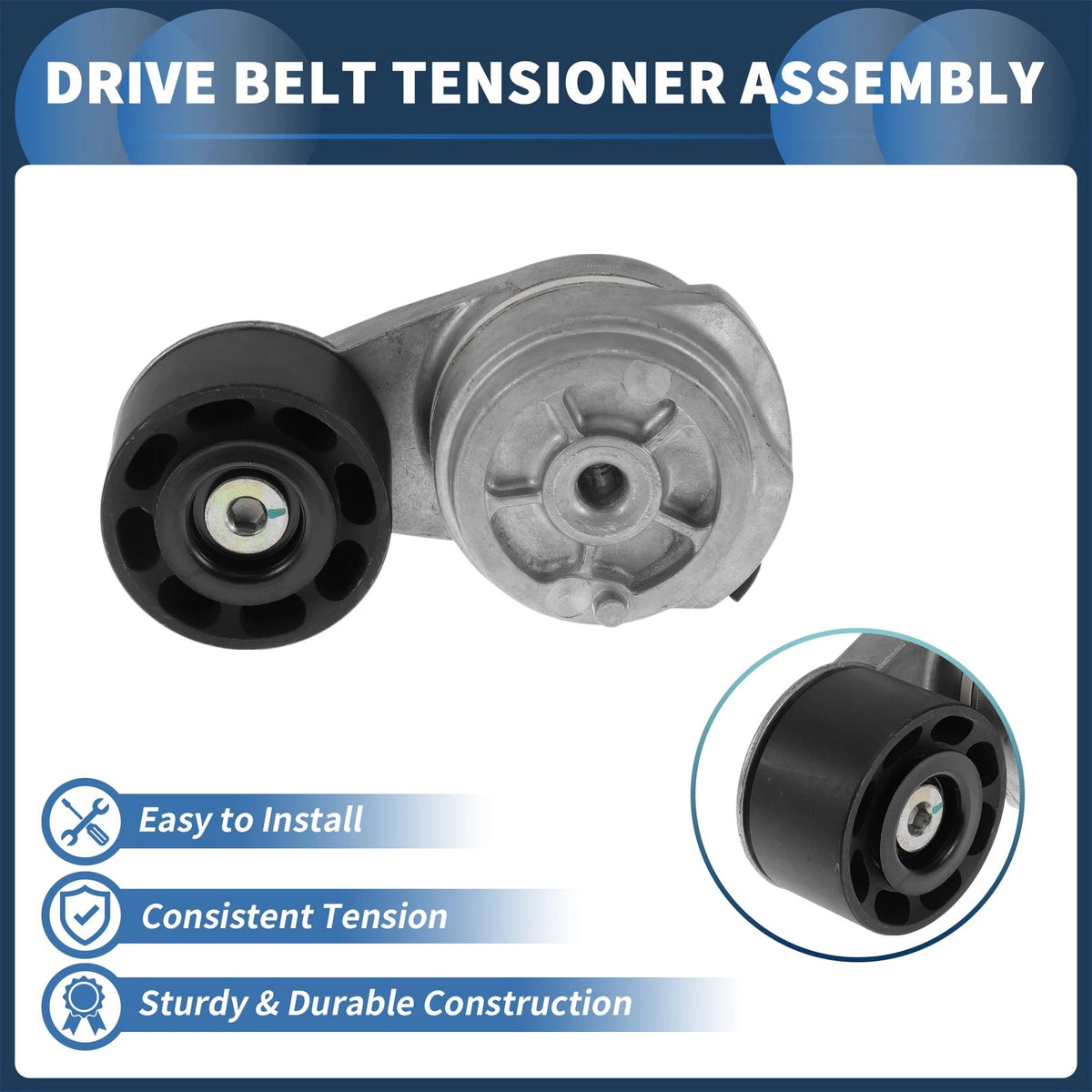 Belt Tensioner Metal 1 Pc for Chevrolet C6500 Kodiak (2004-2009)