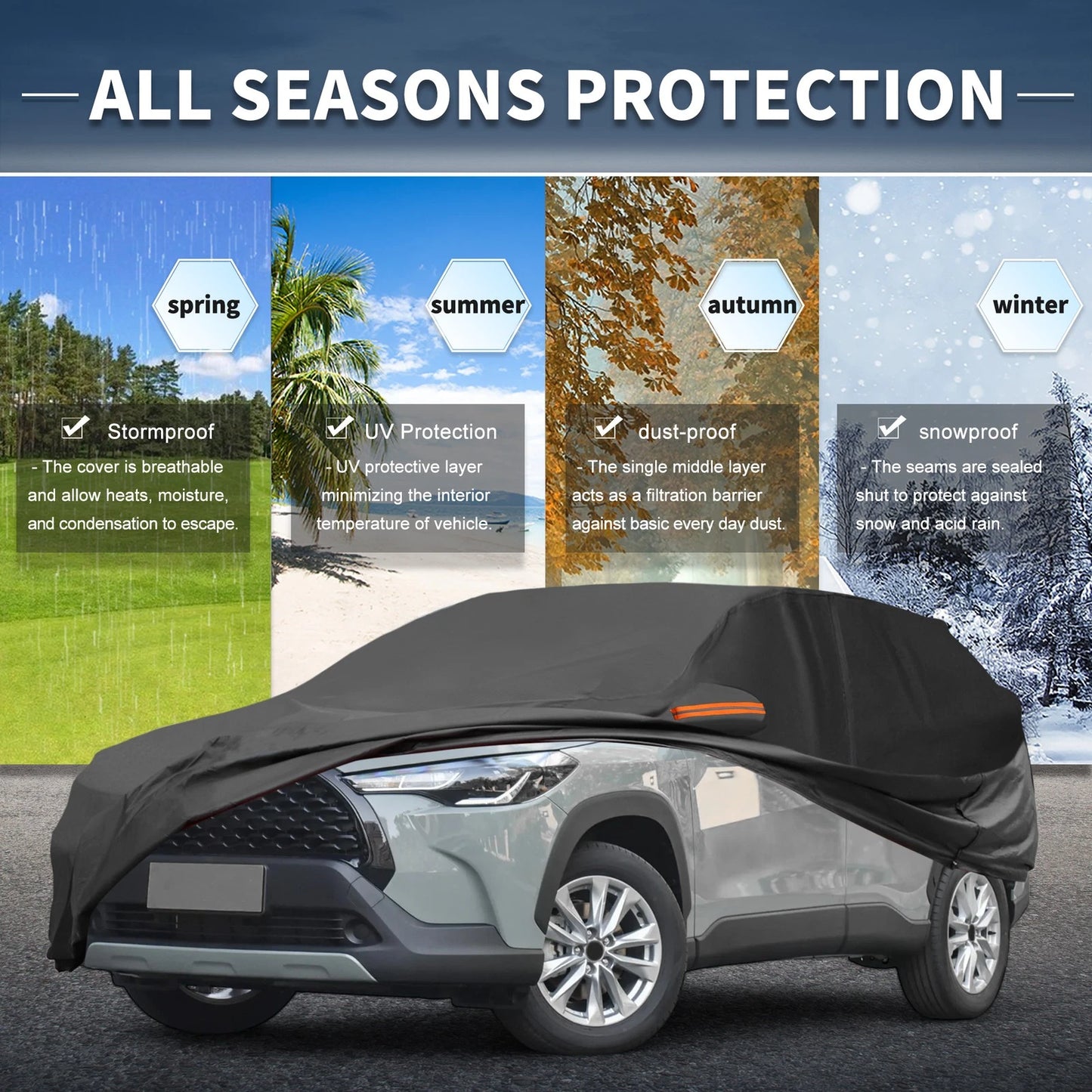 Waterproof 210D-PU Car Cover for Toyota Corolla Cross